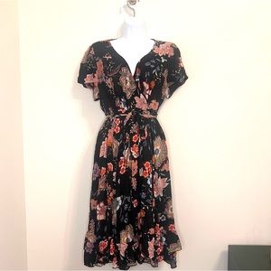 Floral Wrap Dress